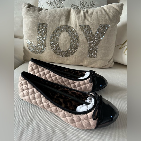 MIA Shoes - Mia🤍Marjorie Champagne 🤍Black Holiday Flats🤍 New🤍Stylish and Comfortable 🤍